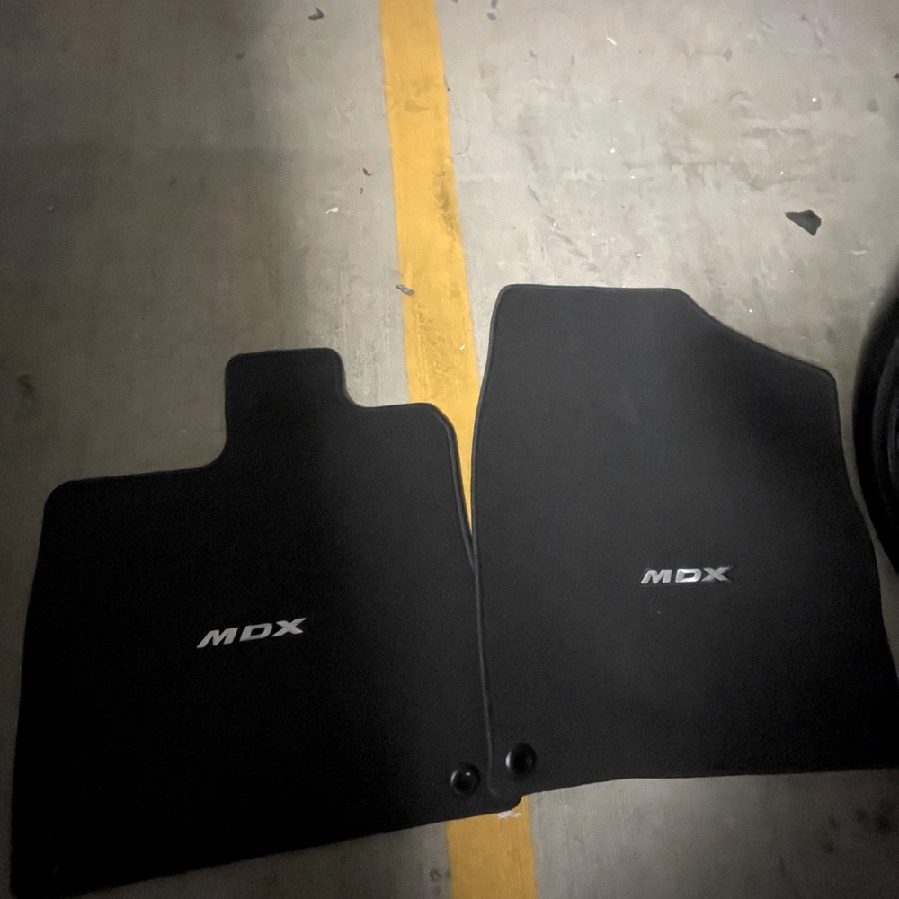 2014-2020 Acura MDX front Carpet Floor Mats black/grey